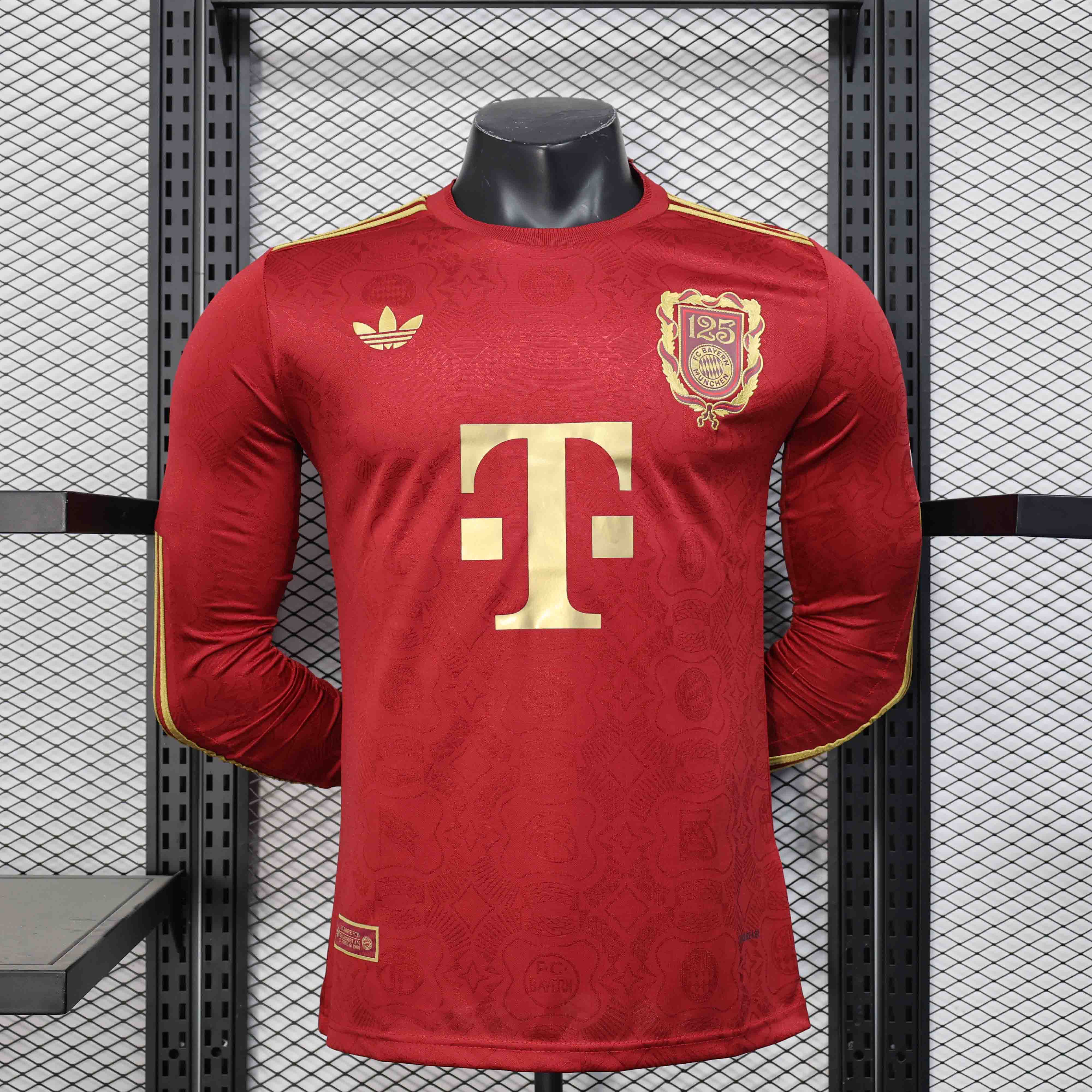 Authentic Bayern Munich Soccer Jersey Shirt Long Sleeve 2025/26 125th Anniversary - sinoshirt