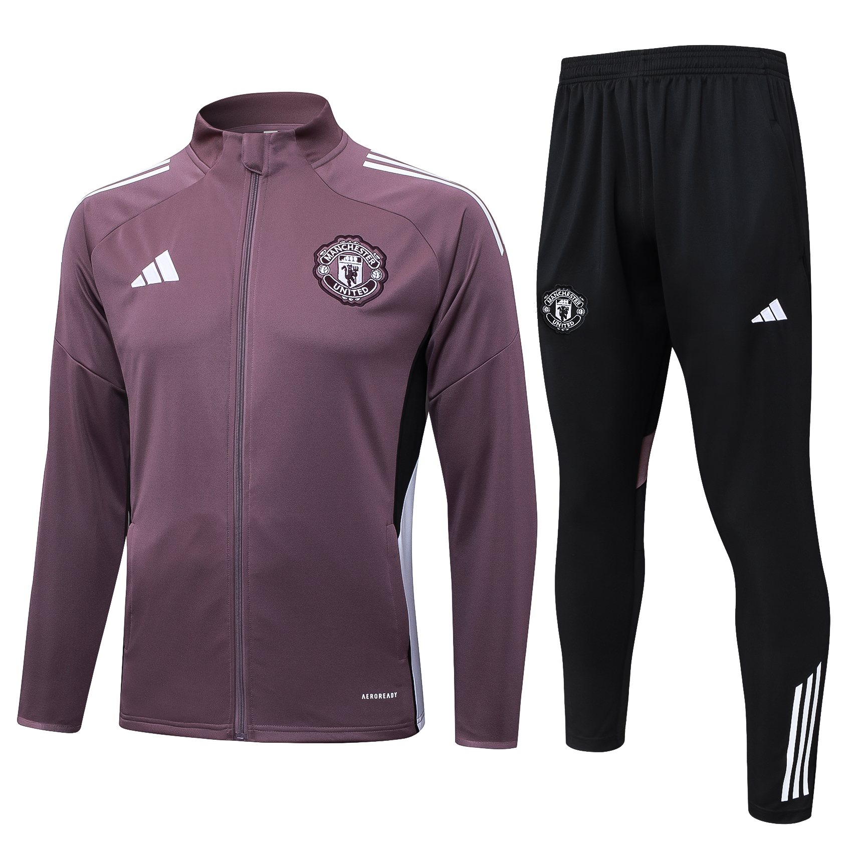 Manchester United Training Kit (Jacket+Pants) Grayish Purple 2025/26 - sinoshirt
