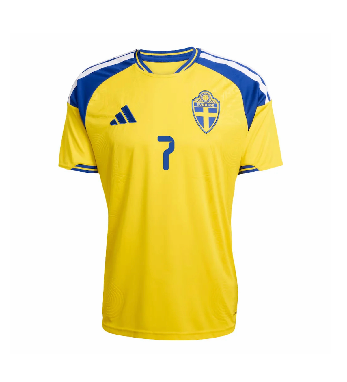 Bergvall #7 Sweden Football Jersey Home Custom Shirt World Cup 2026 - sinoshirt
