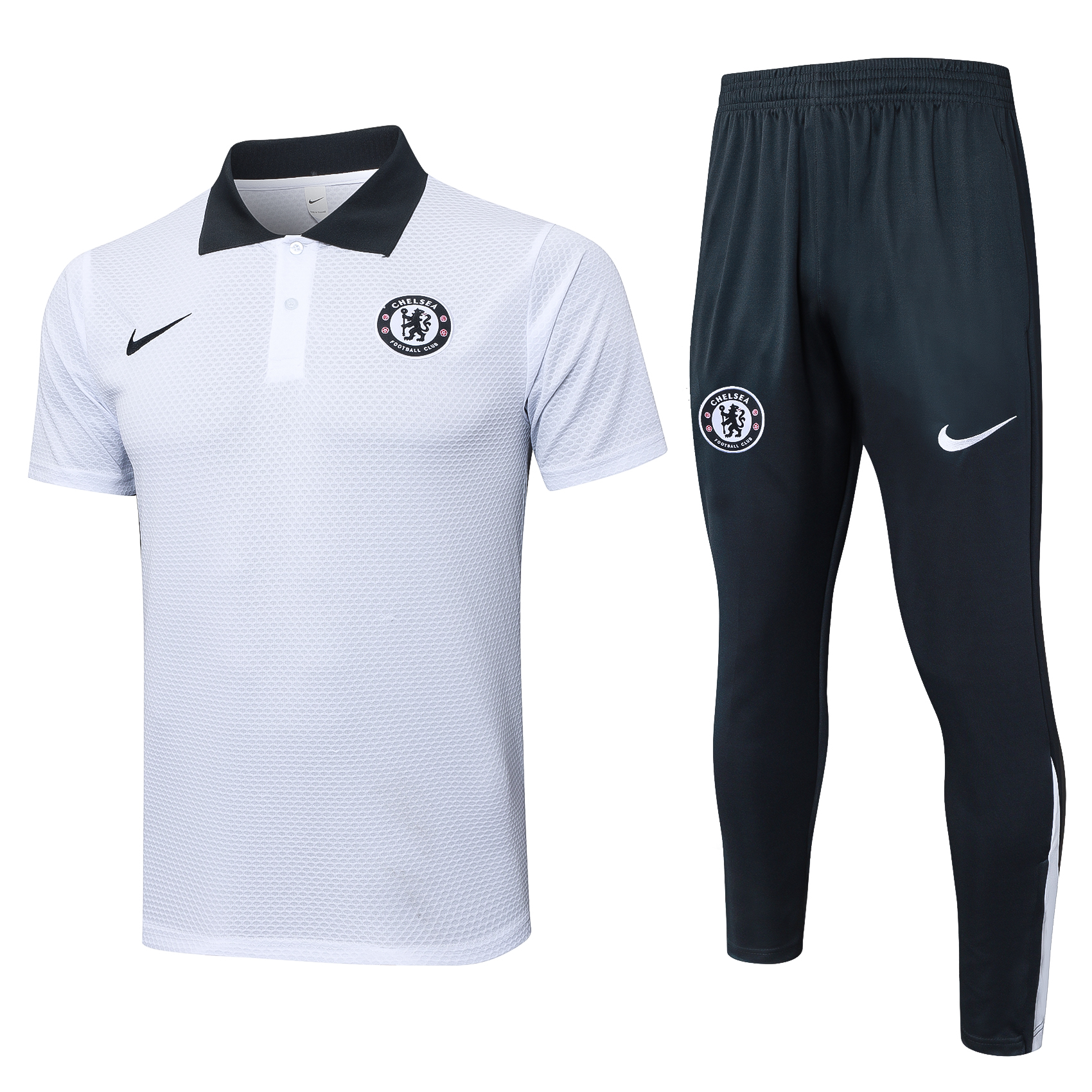 Chelsea Training Kit (Polo+Pants) White 2025/26 - sinoshirt
