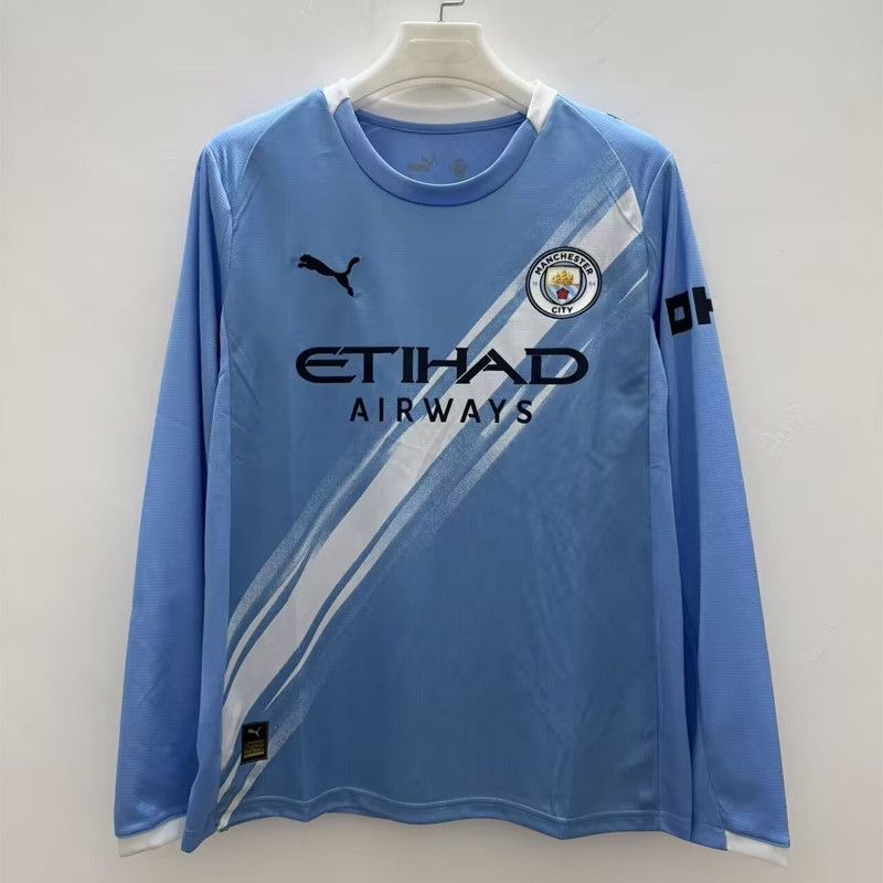 Manchester City Home Long Sleeve Football Jersey Shirt 2025/26 - sinoshirt