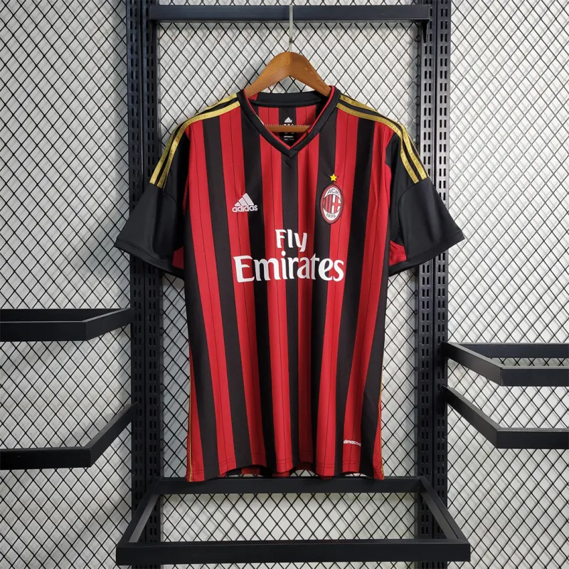 AC Milan Retro Soccer Jersey Home Custom Shirt 2013/14 - sinoshirt
