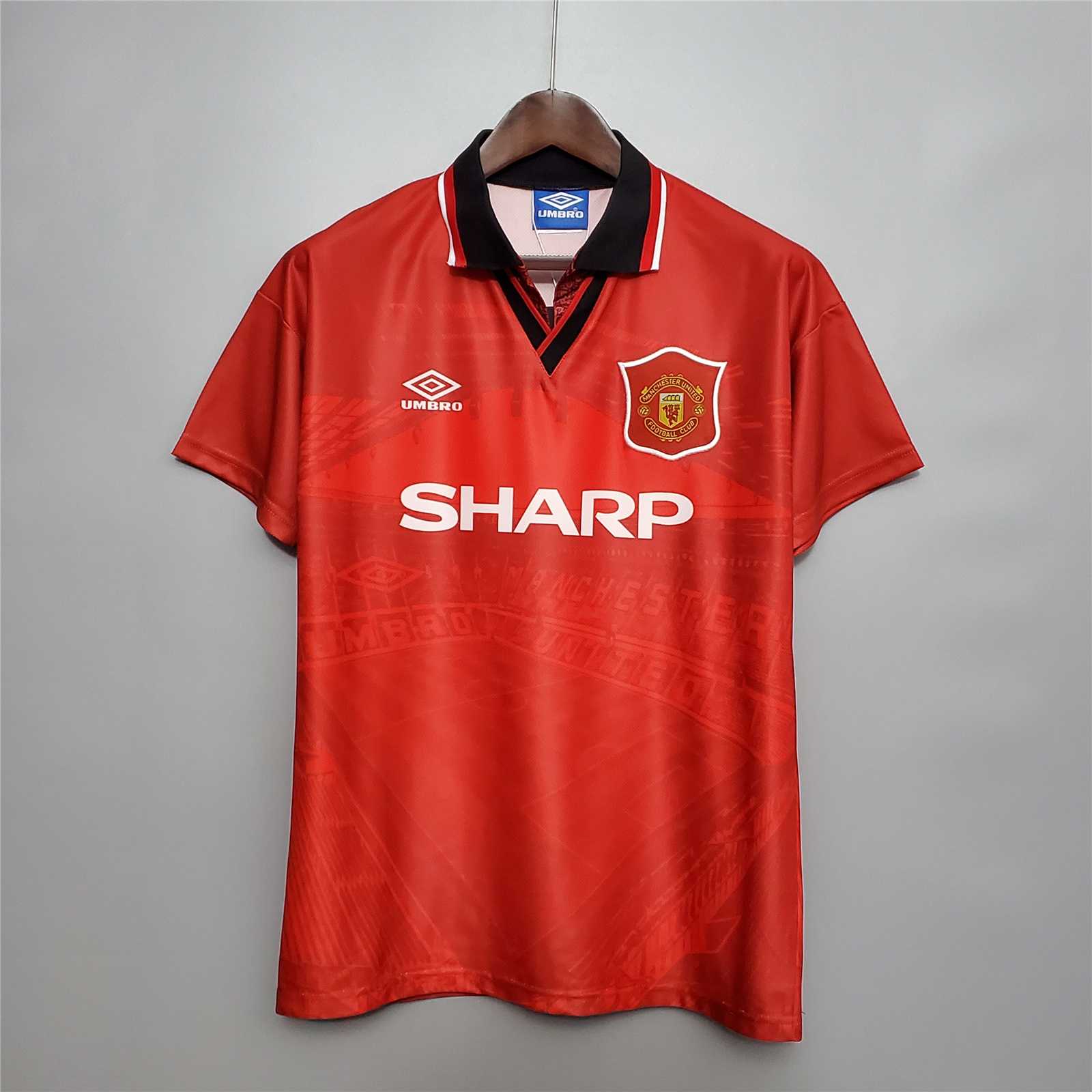 Manchester United Retro Home Football Jersey Shirt 1994/96 - sinoshirt
