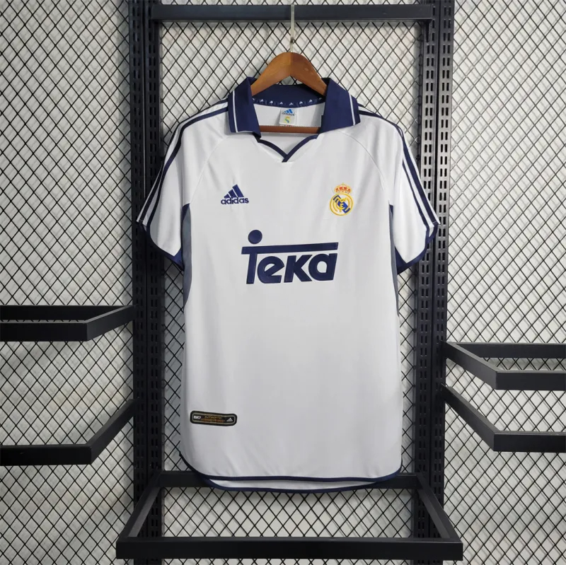 Real Madrid Retro Jersey Home Custom Soccer Shirt 2000-01 - sinoshirt