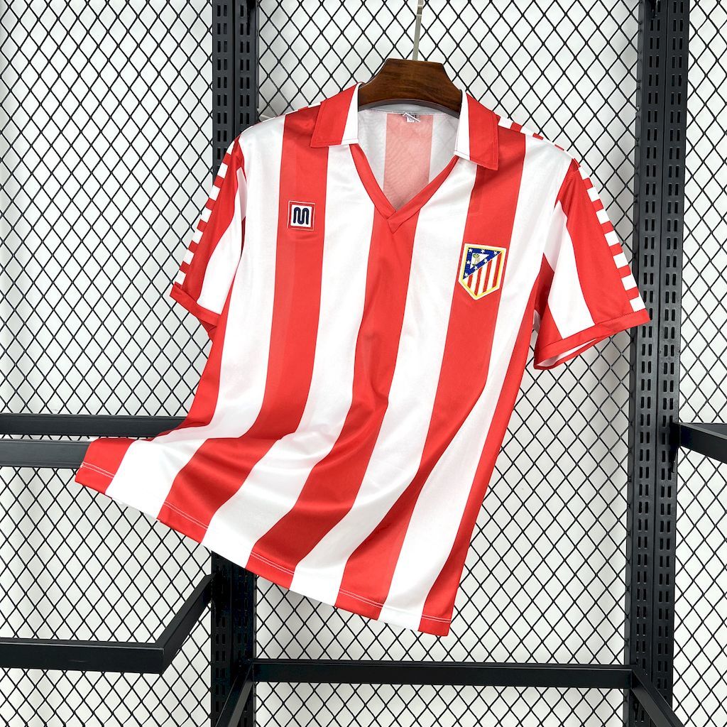 Atletico Madrid Retro Soccer Jersey Home Shirt 1982-83 - sinoshirt