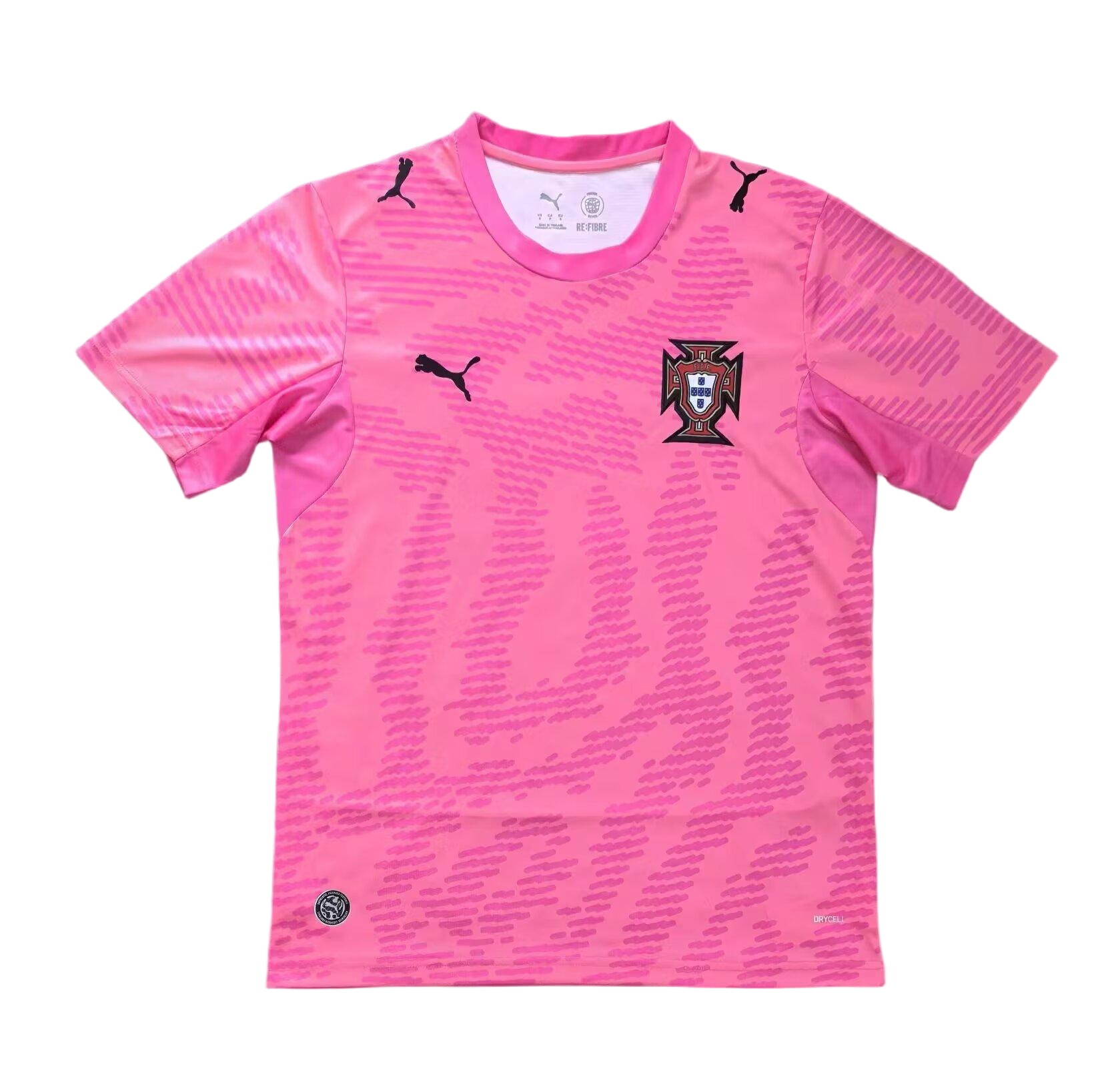 Portugal Football Jersey Pink Special Edition Custom Shirt World Cup 2026 - sinoshirt