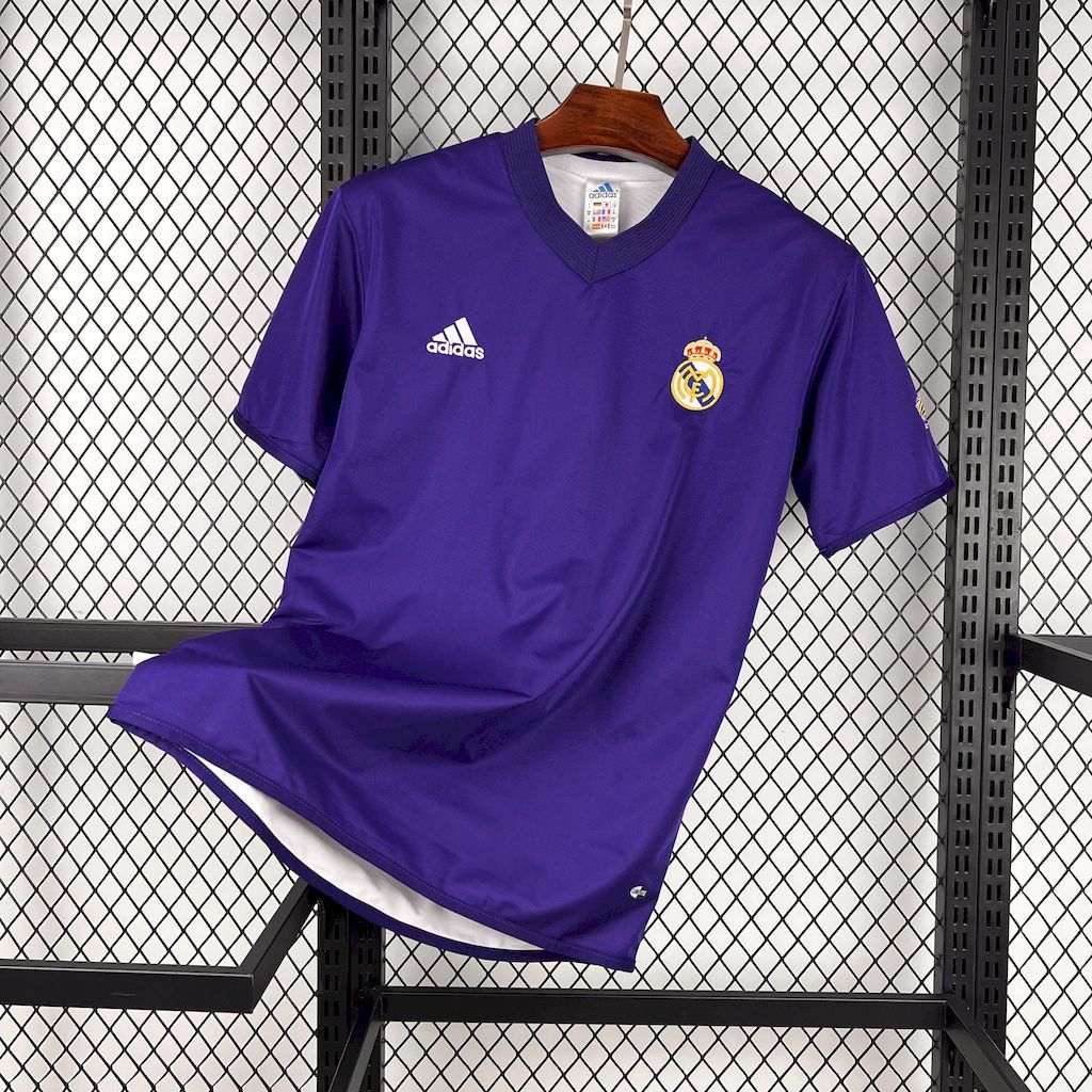 Real Madrid Retro Jersey 100th Anniversary Double Sides Retro Custom Soccer Shirt 2002-03 - sinoshirt