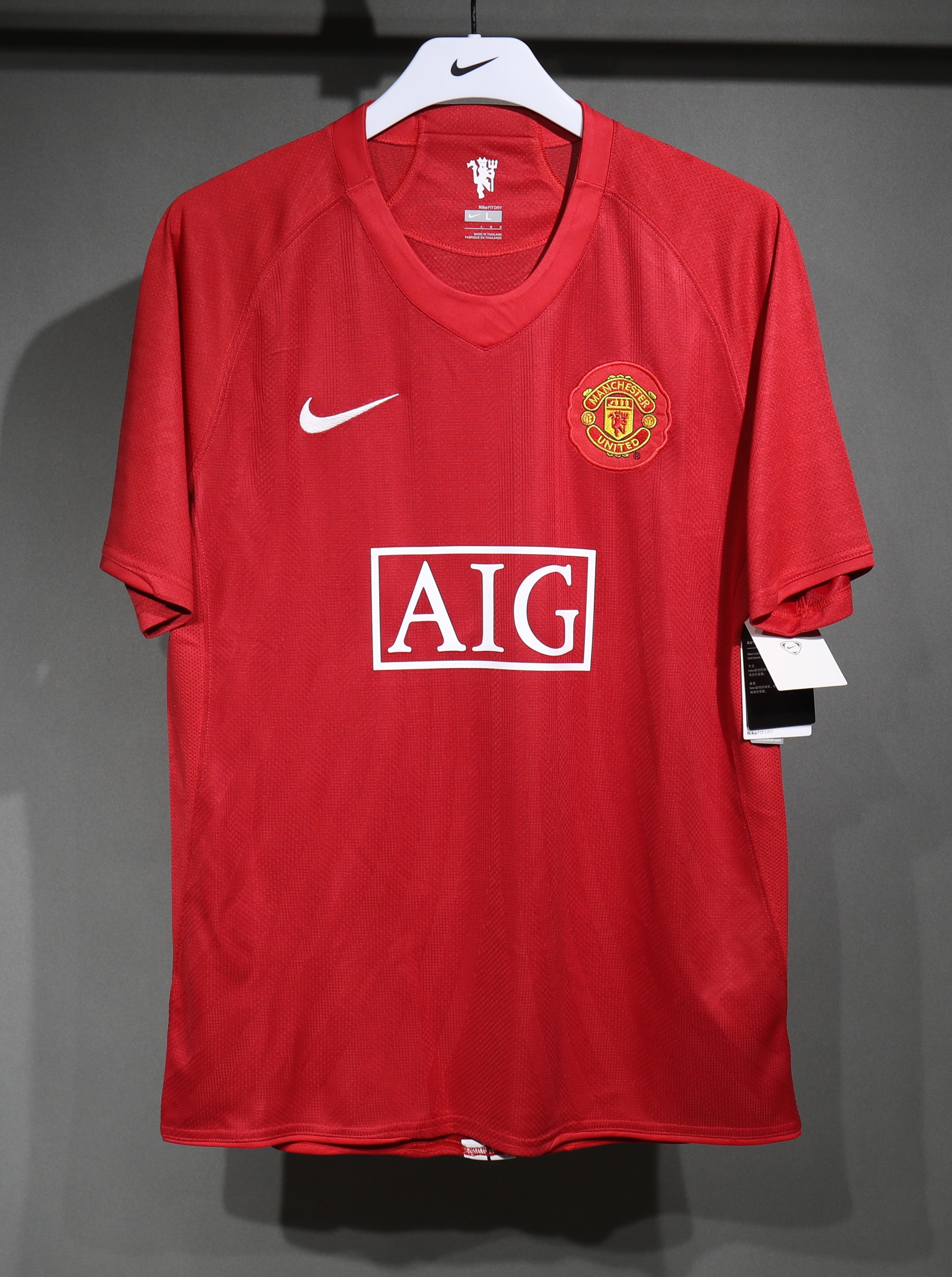 Manchester United Retro Authentic Home Football Jersey Shirt 2007/08 - sinoshirt