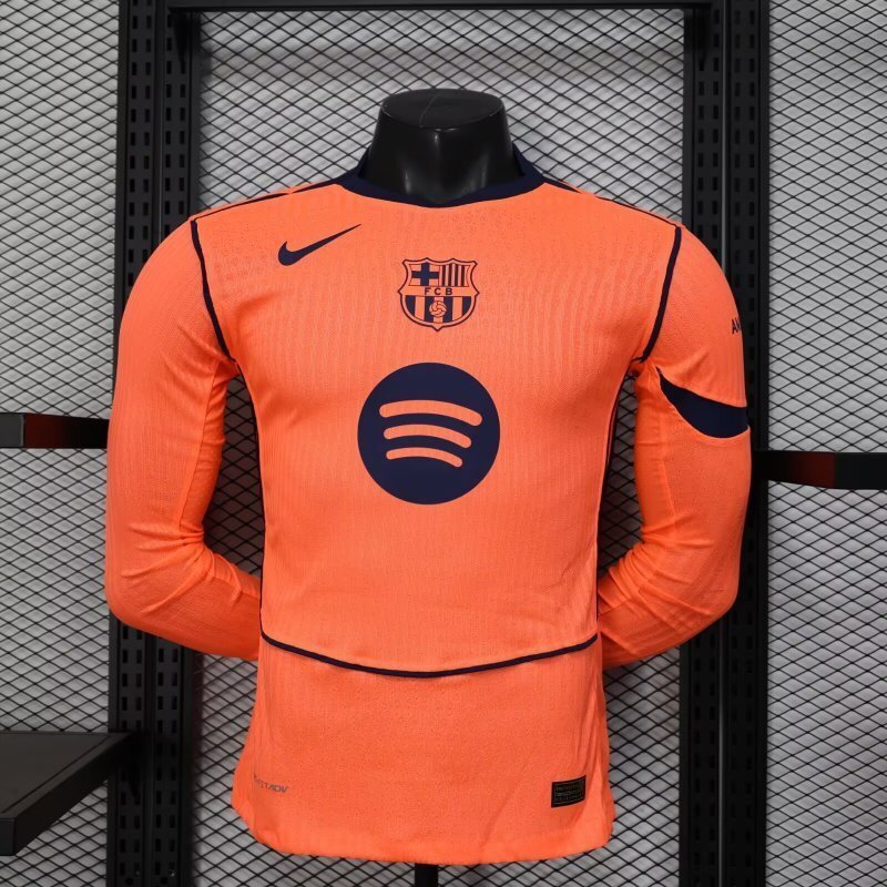 Authentic Soccer Jersey Barcelona Third Away Long Sleeve Shirt 2025/26 - sinoshirt