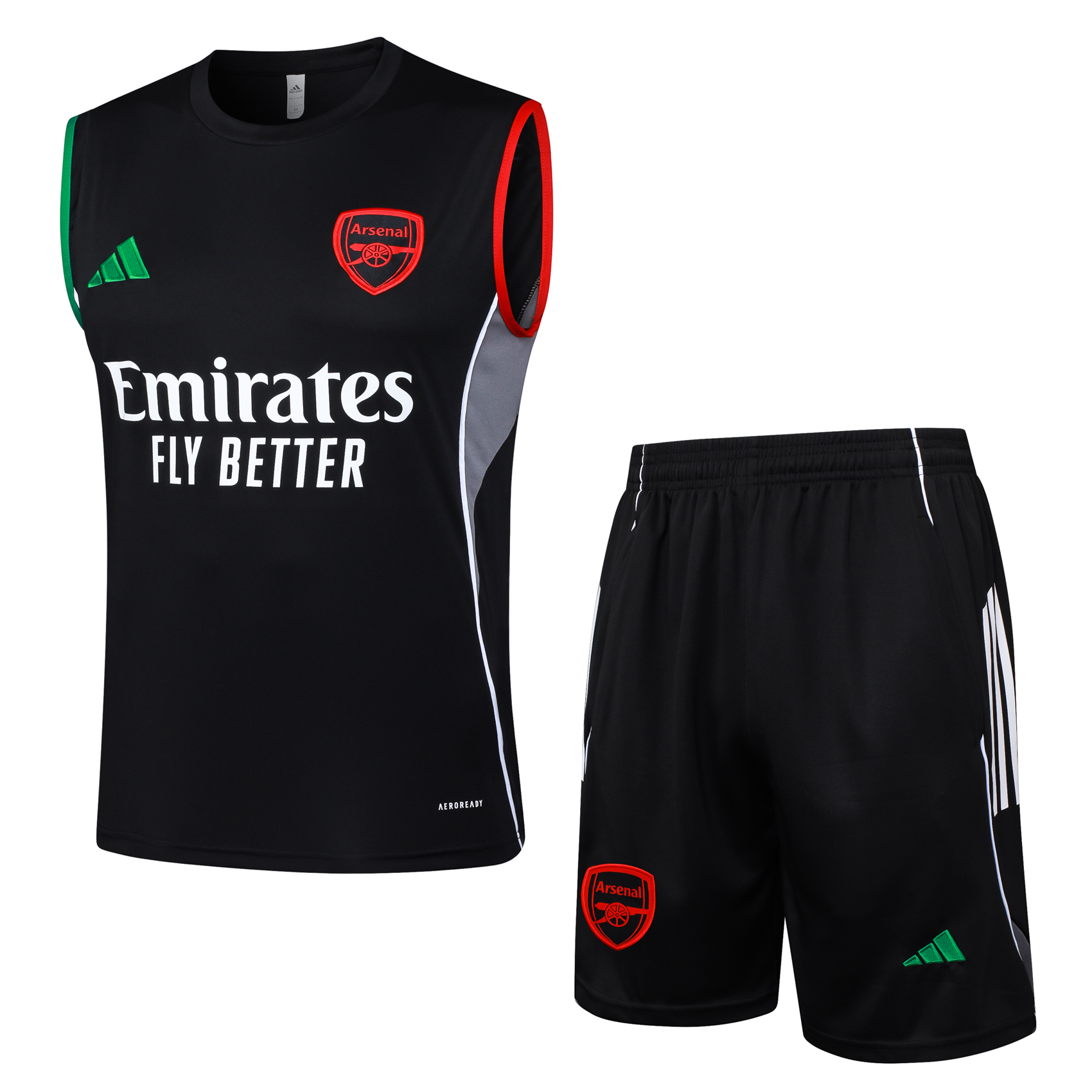 Arsenal Sleeveless Training Kit Black 2025/26 - sinoshirt