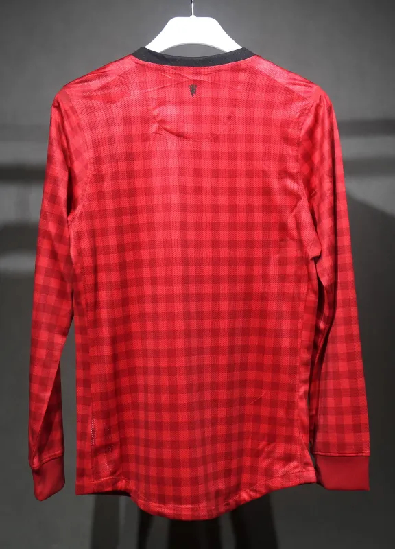 Manchester United Authentic Retro Home Long Sleeve Football Jersey Shirt 2012/13 - sinoshirt
