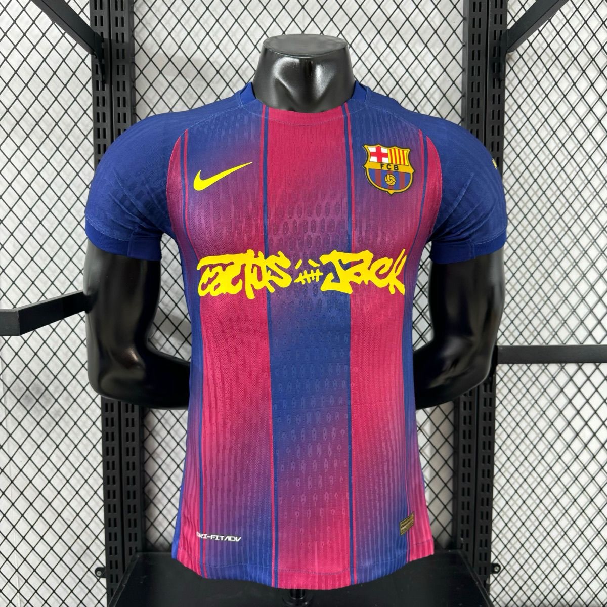 Authentic Soccer Jersey Barcelona Home x Travis Scott Shirt 2025/26 - sinoshirt