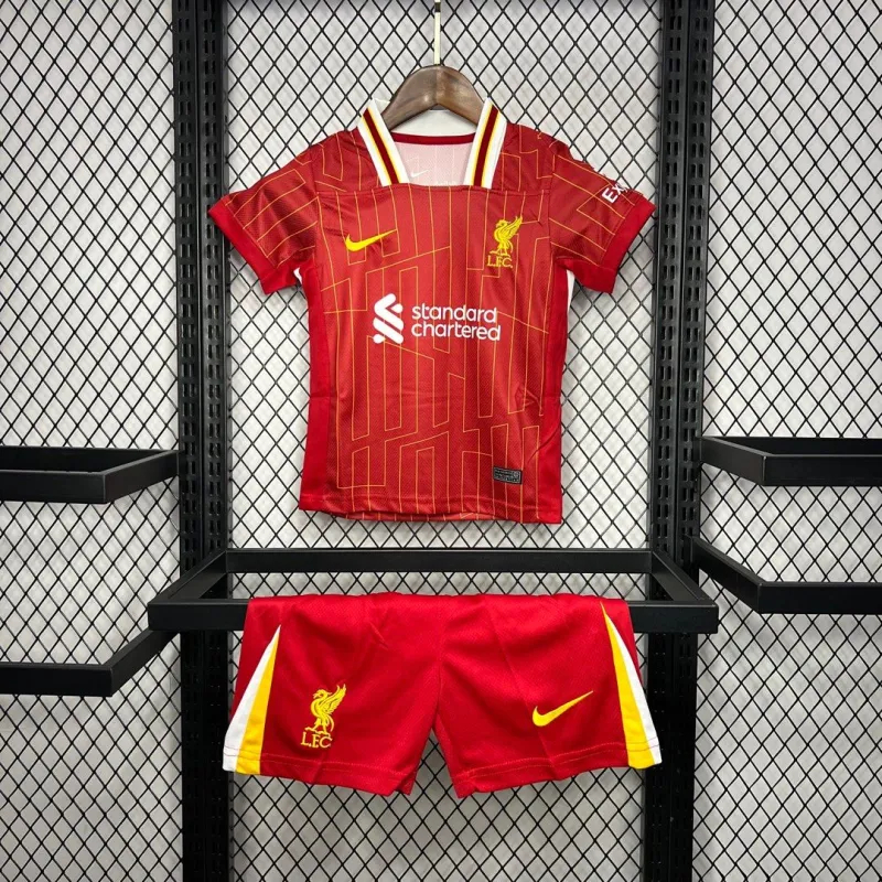 Liverpool Football Jersey Home Kids Kit Jersey+Shorts 2024/25 - sinoshirt