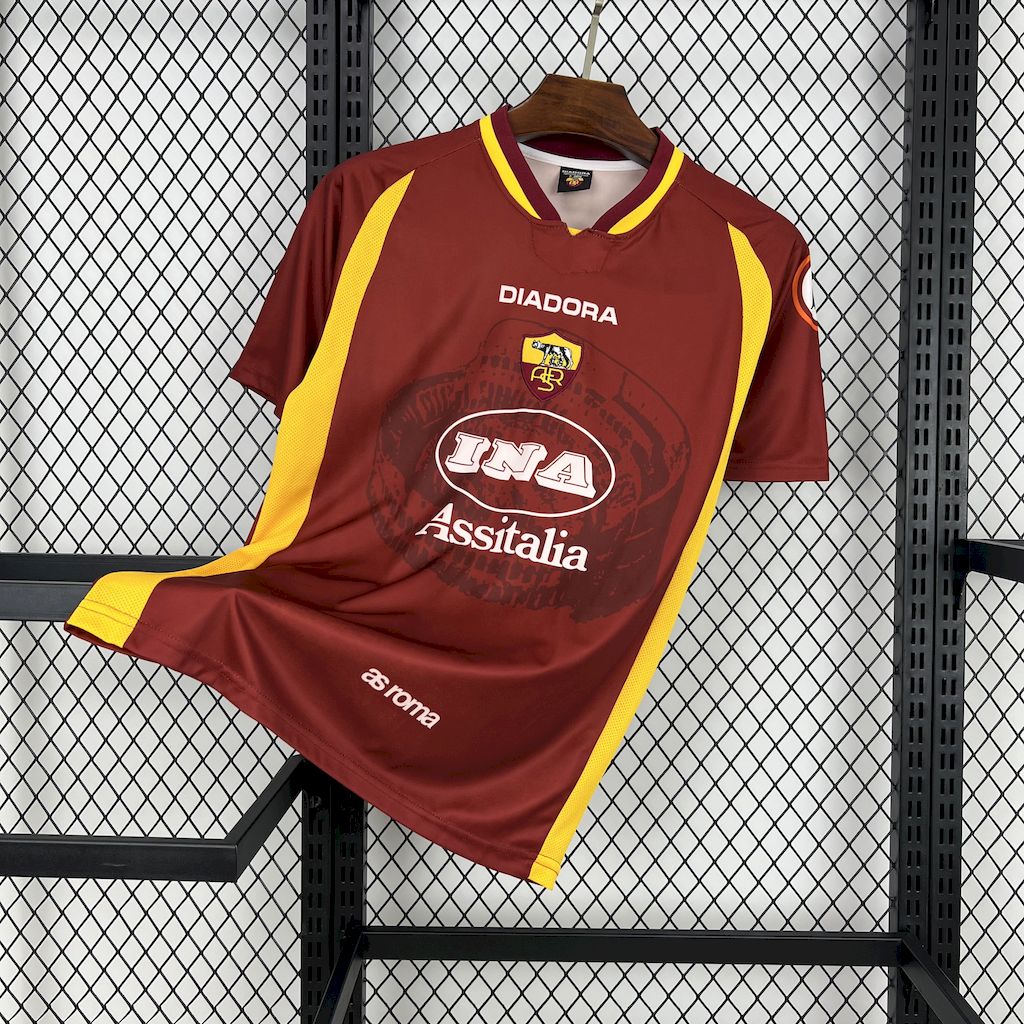 Roma Retro Soccer Jersey Home Custom Shirt 1997/98 - sinoshirt