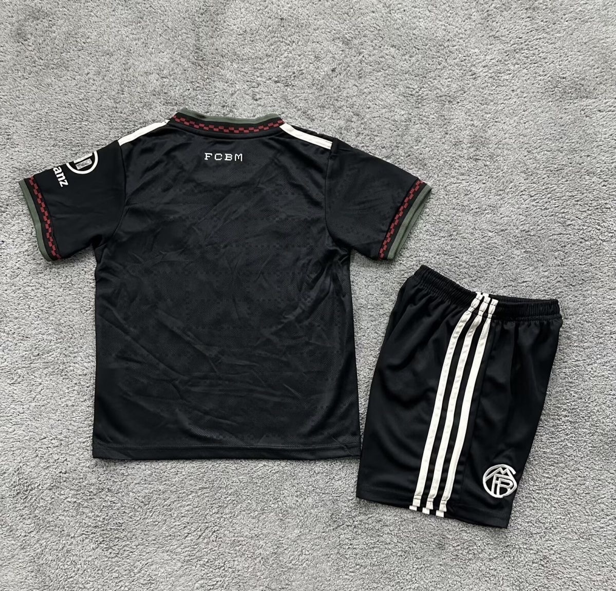 Bayern Munich Third Away Champions League Kids Kit Jerseys+Shorts 2025/26 - sinoshirt
