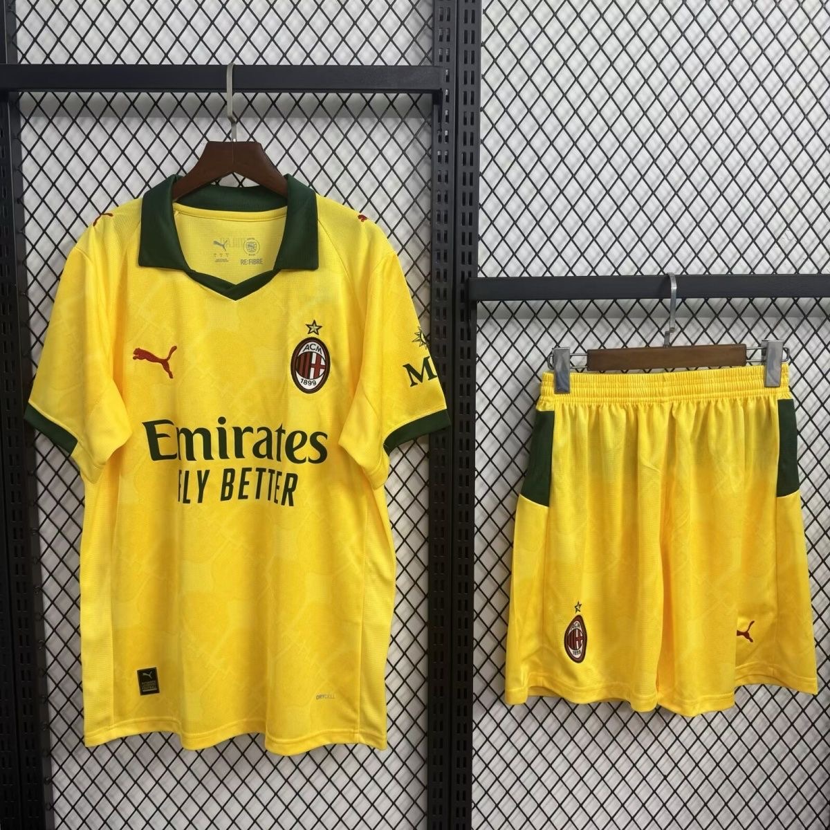 AC Milan Soccer Jersey Third Away Kids Kit Jersey+Shorts 2025/26 - sinoshirt