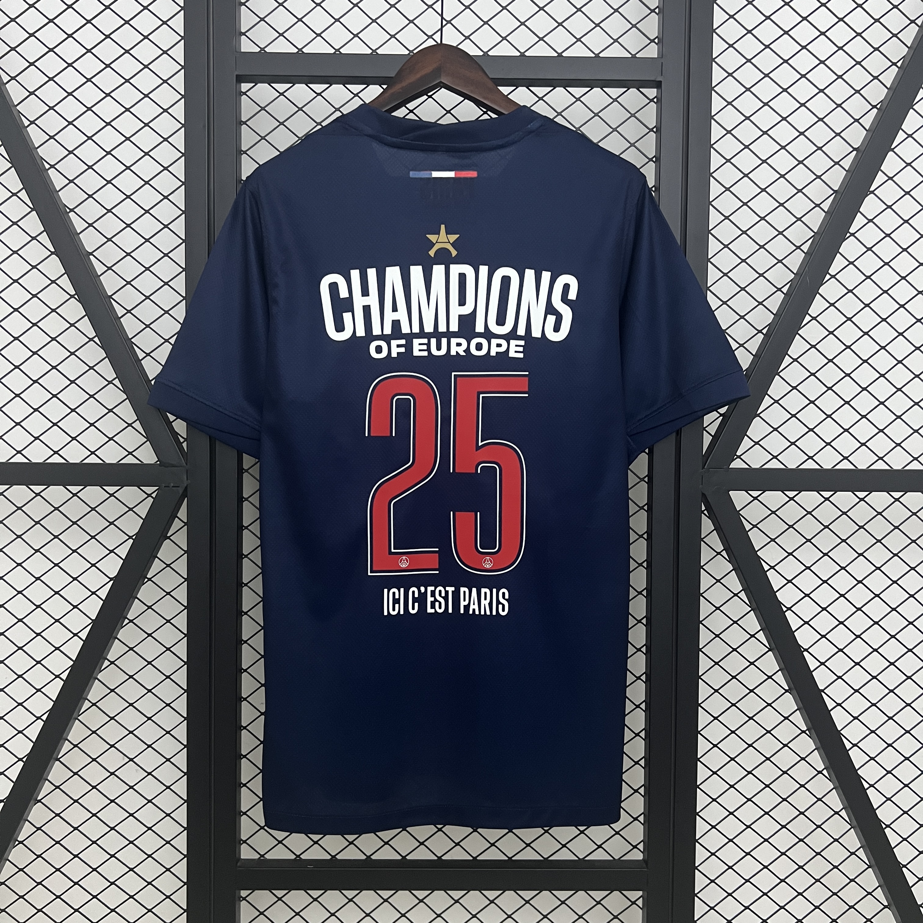 PSG Soccer Jersey Home x Champions of Europe 2025 Custom Shirt - Fan Version (With Star) - sinoshirt