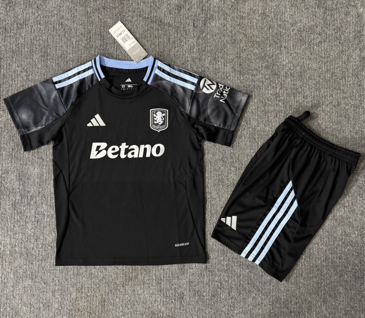 Aston Villa Football Jersey Away Kids Kit Jersey+Shorts 2025/26 - sinoshirt