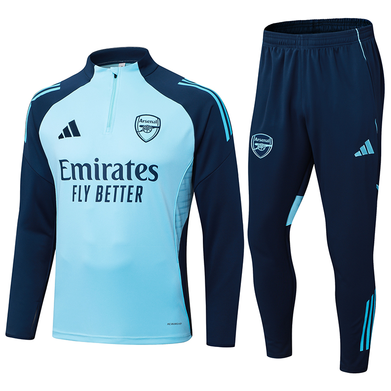 Arsenal Training Kit (Sweatshirt+Pants) Light Blue 2025/26 - sinoshirt
