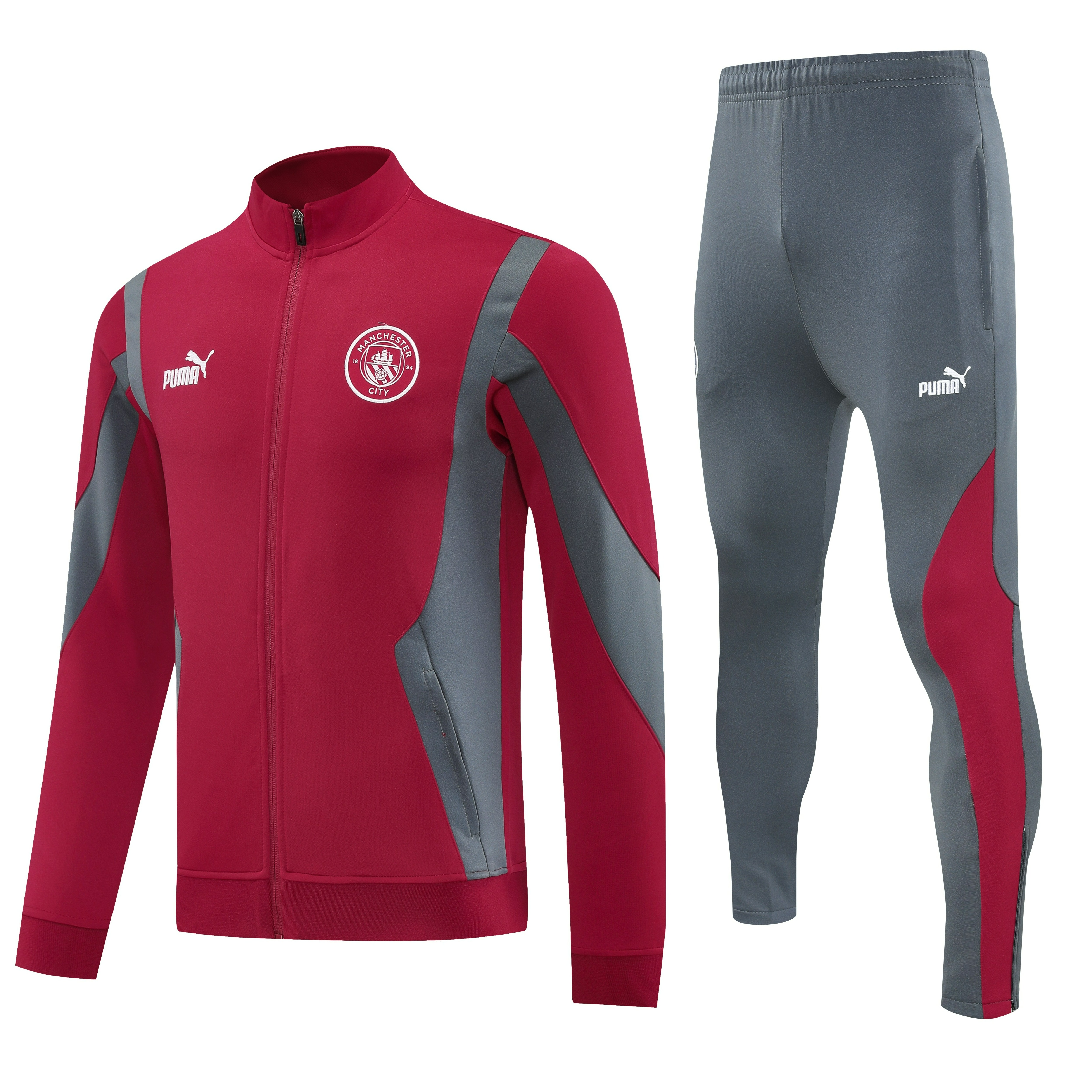 Manchester City Training Kit (Jacket+Pants) Red 2025/26 - sinoshirt