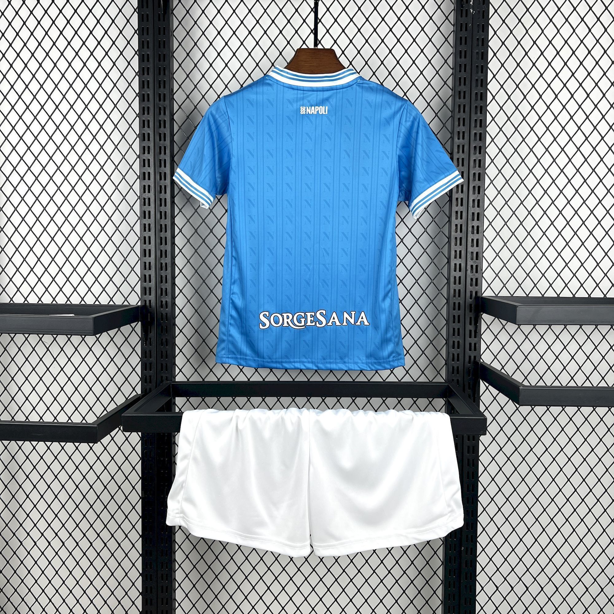 Napoli Soccer Jersey Home Kids Kit Jersey+Shorts 2025-26 - sinoshirt