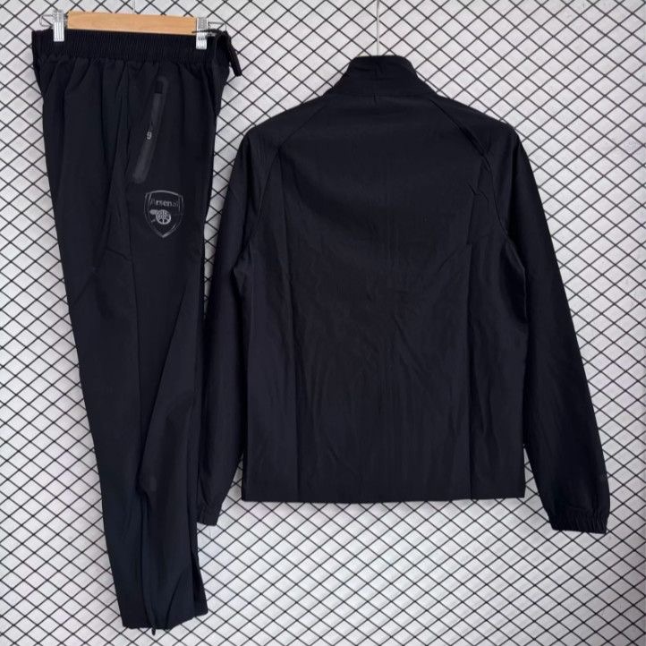 Arsenal Windbreaker With Pants Black 2025/26 - sinoshirt
