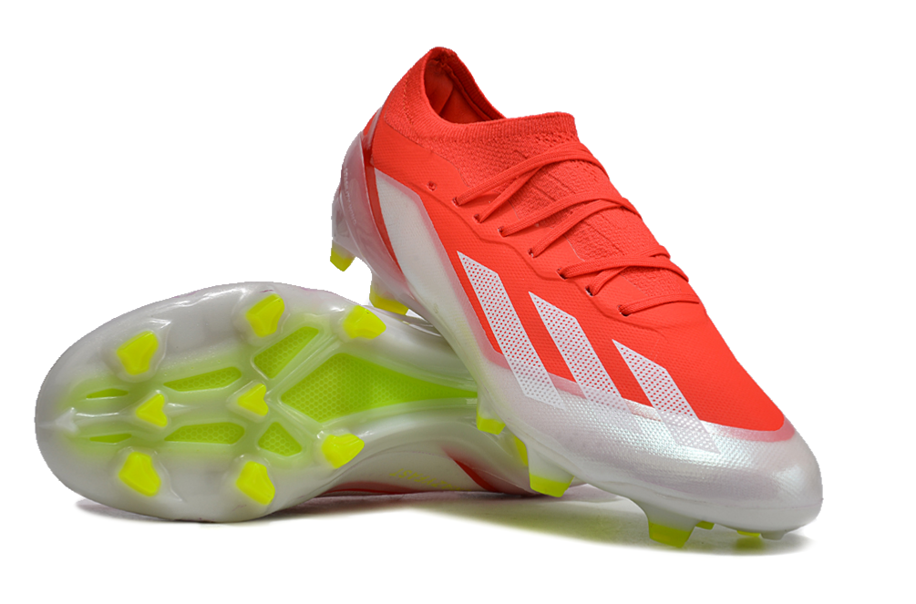 X Crazyfast Elite Laceless FG Energy Citrus - Solar RedFootwear WhiteSolar Yellow - sinoshirt