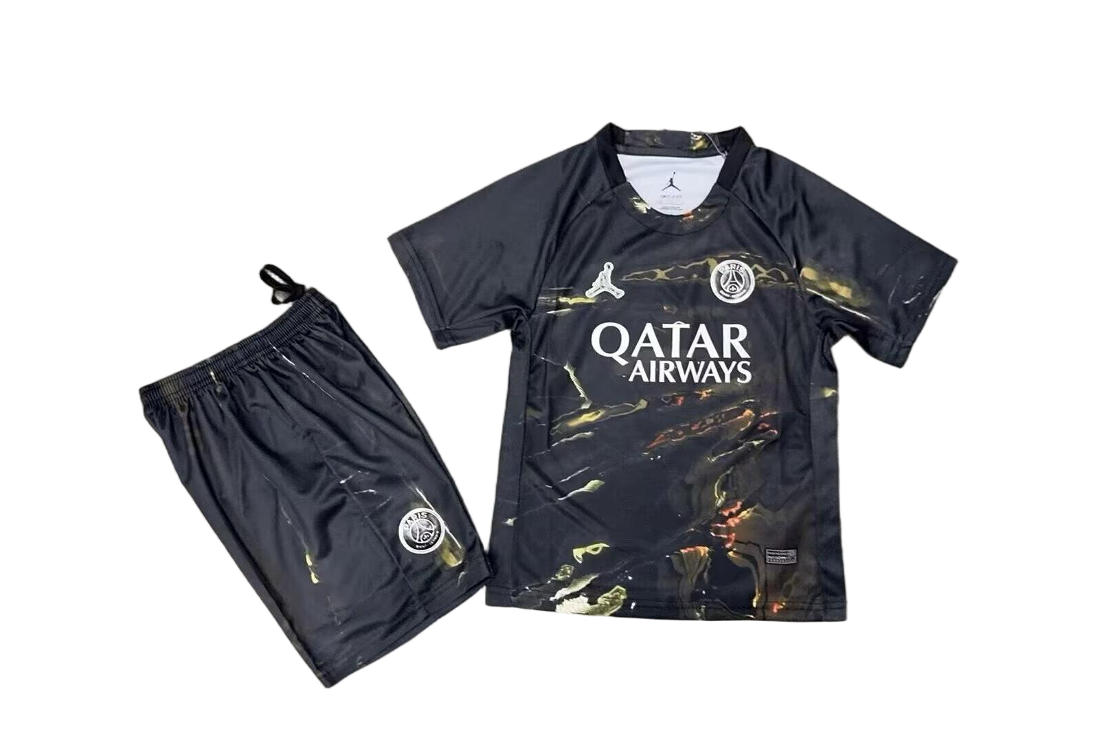 PSG Football Jersey Fifth Away Kids Kit Jersey+Shorts 2025/26 - sinoshirt