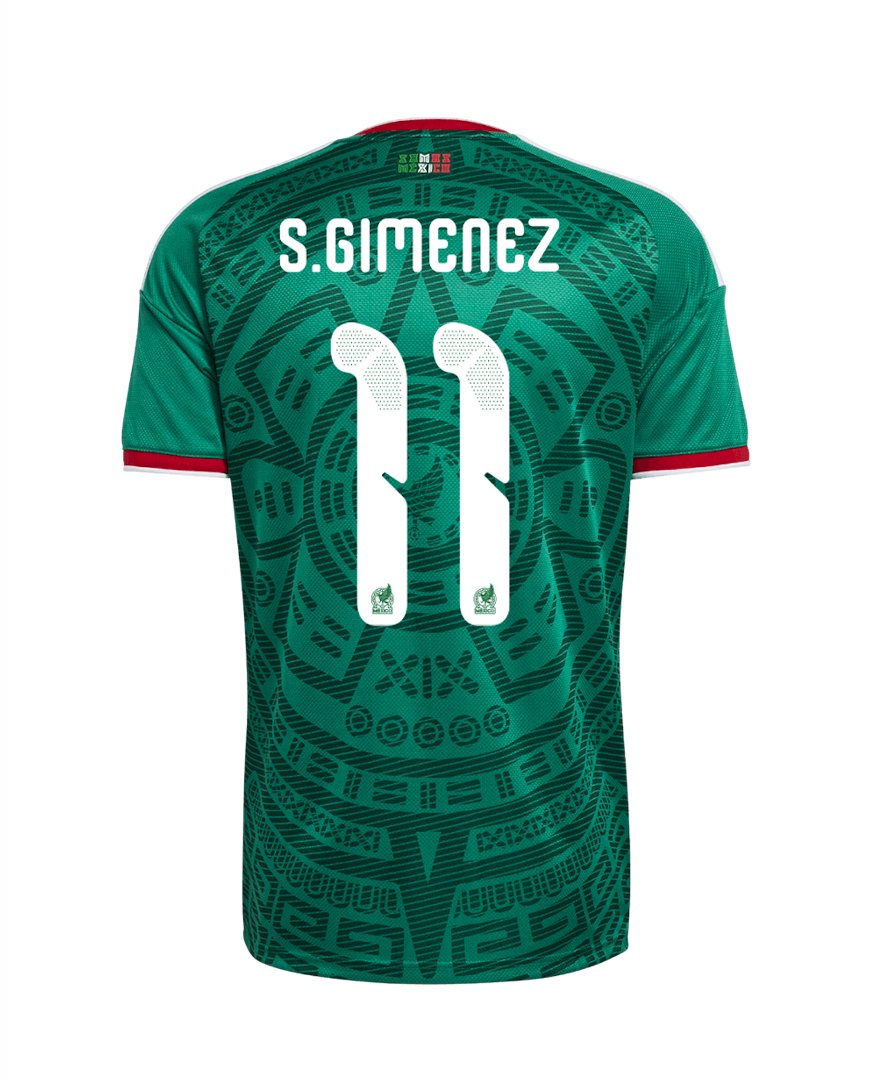S.GIMENEZ #11 Mexico Soccer Jersey Home Custom Shirt World Cup 2026 - sinoshirt