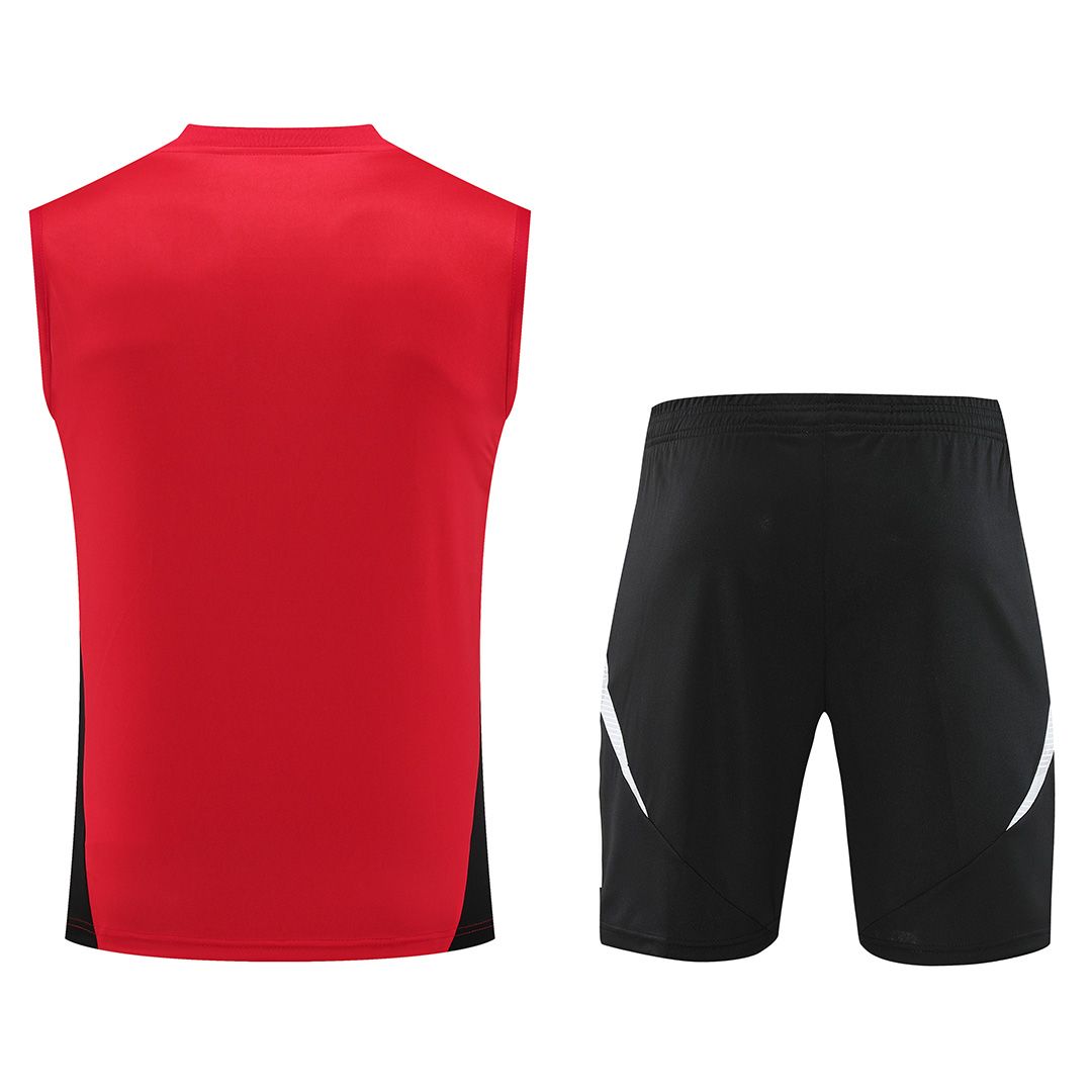 Manchester United Sleeveless Training Kit Red 2024/25 - sinoshirt