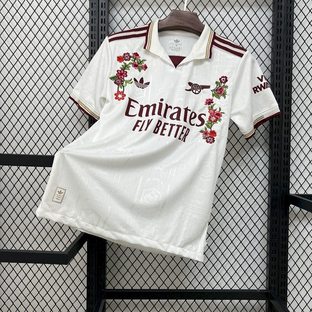 Arsenal Soccer Jersey Floral Embroidery Special Edition Custom Shirt 2025/26 - Player Version - sinoshirt
