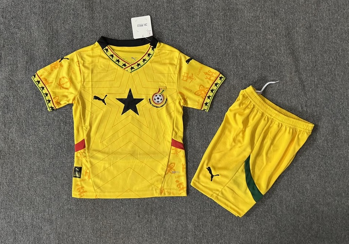Ghana Soccer Jersey Away Kids Kit Jersey+Shorts World Cup 2024-25 - sinoshirt