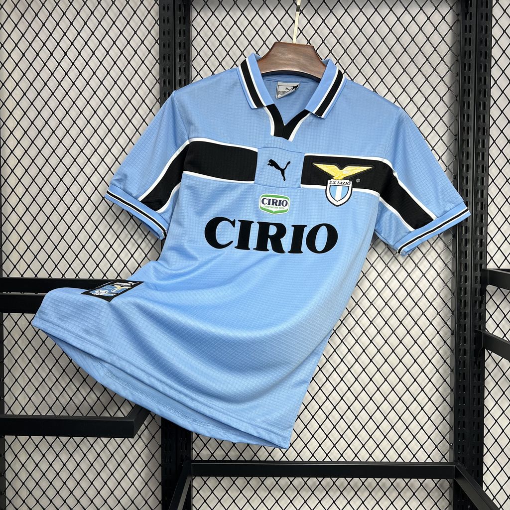Lazio Retro Soccer Jersey Home Custom Shirt 1998-99 - sinoshirt