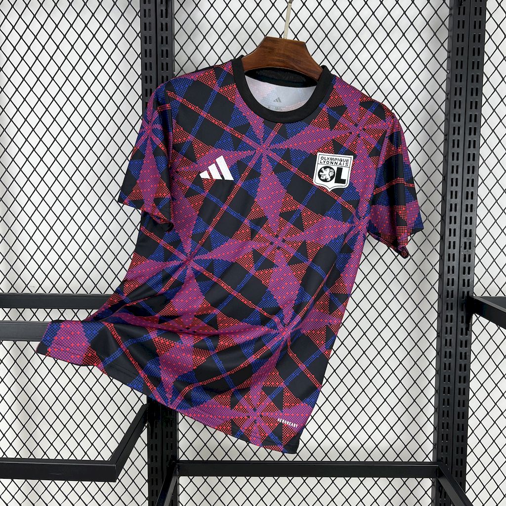 Olympique Lyonnais Football Jersey Pre-Match Training Custom Shirt 2025-26 - sinoshirt