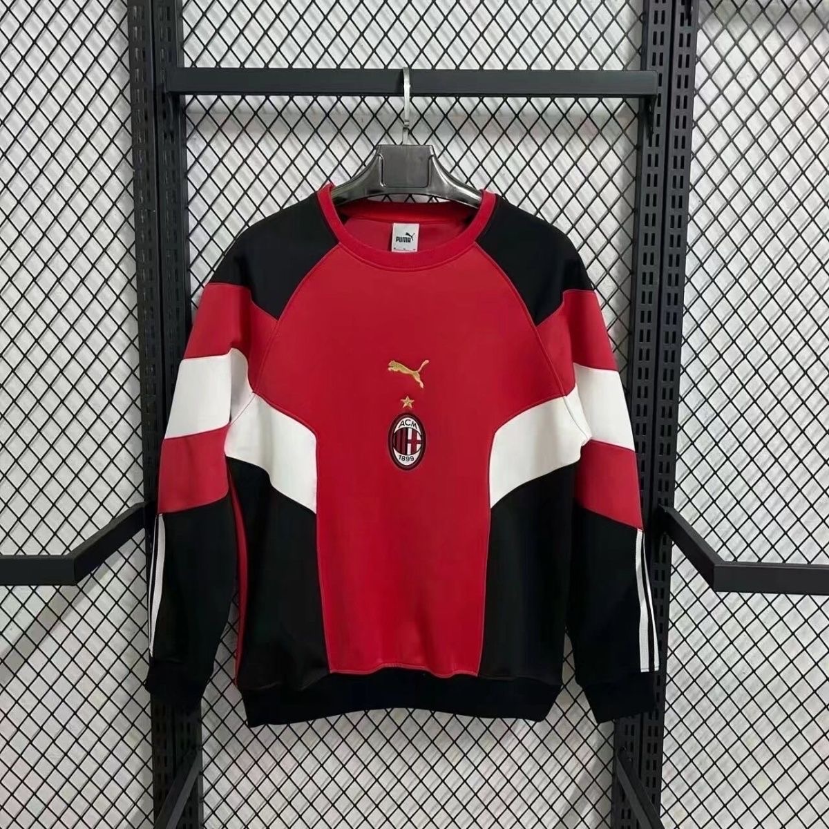 AC Milan Training Kit Casual Sweatshirt Red 2025/26 - sinoshirt