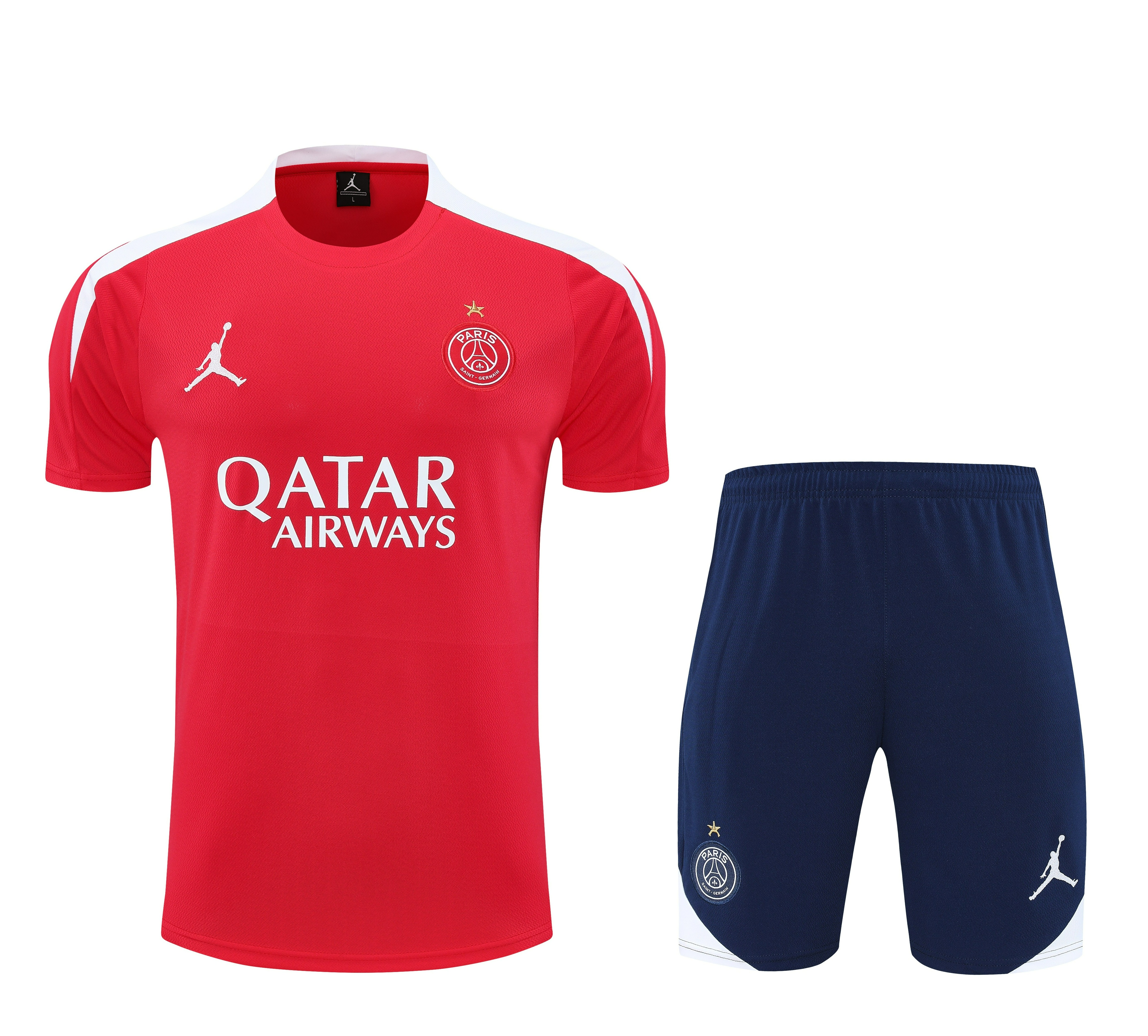 PSG Training Jersey Kit Red 2025/26 - With Star - sinoshirt