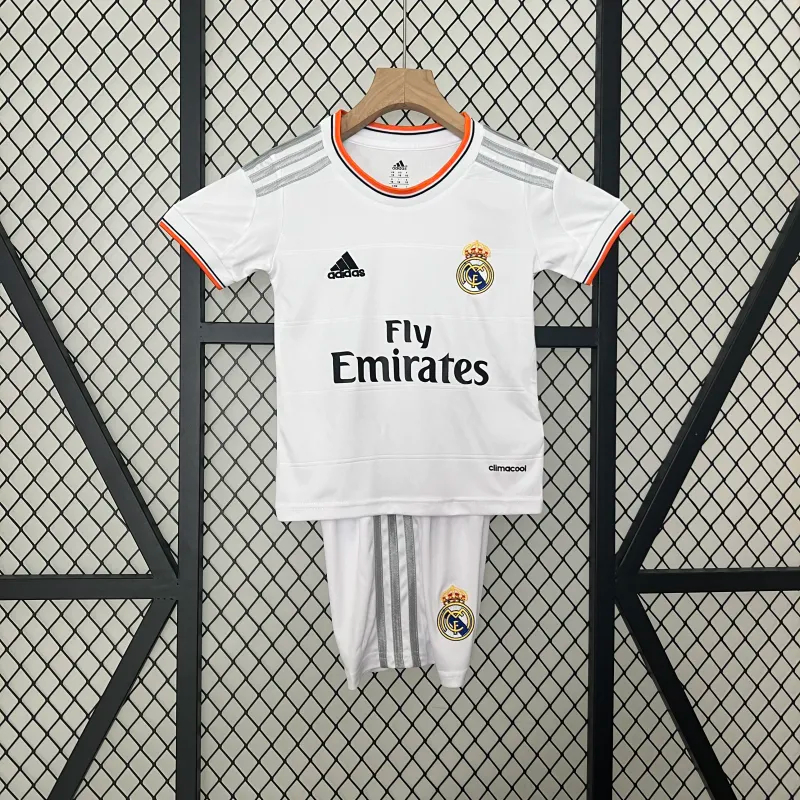 Real Madrid Retro Jersey Home Kids Kit Jersey+Shorts 2013/14 - sinoshirt