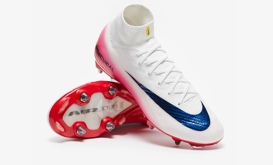 N Air Zoom Mercurial Superfly Elite 10 SG-PRO PLAYER EDITION Fear Nothing - White/University Red/Dark Obsidian - sinoshirt