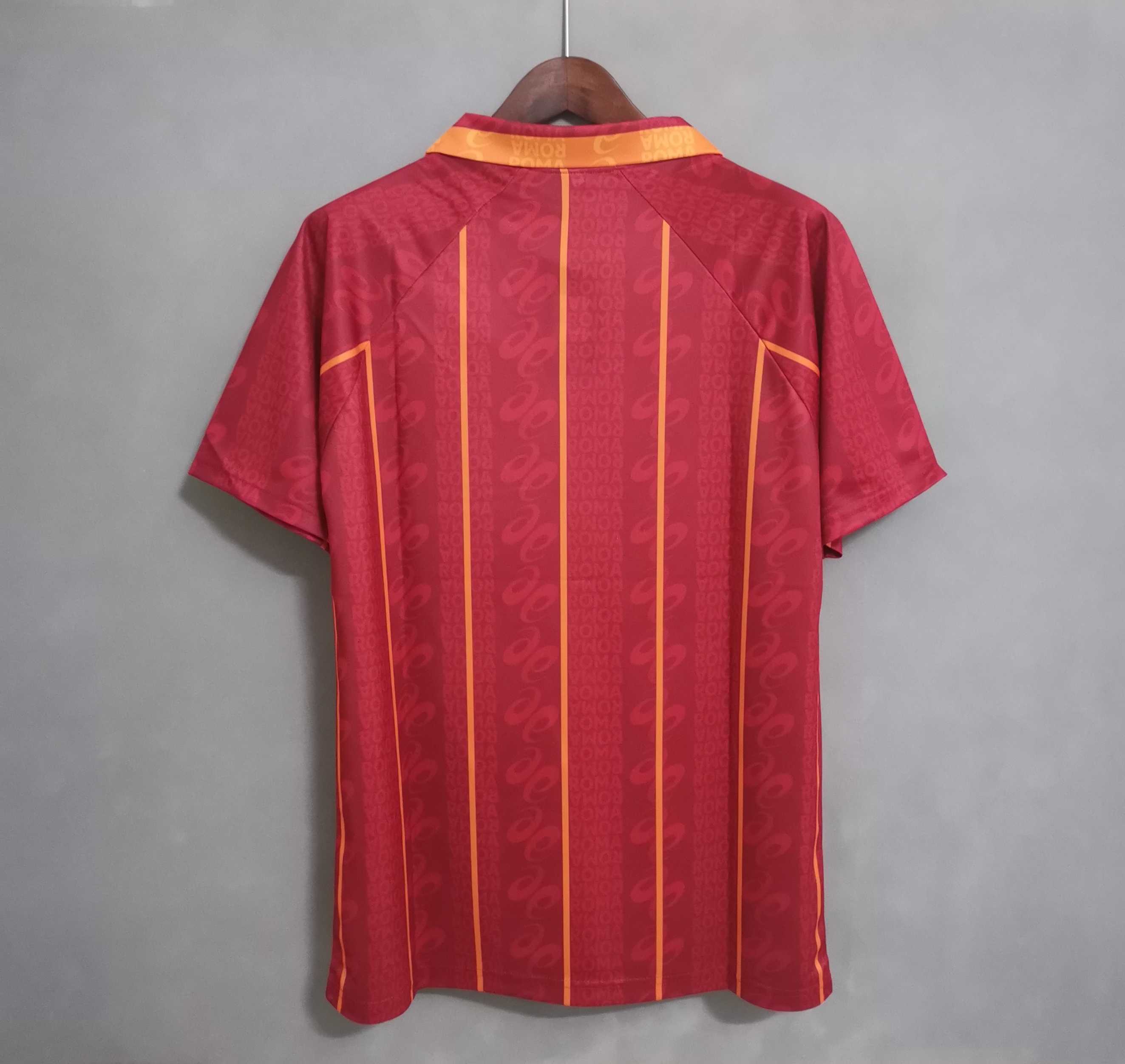 Roma Retro Soccer Jersey Home Custom Shirt 1996/97 - sinoshirt