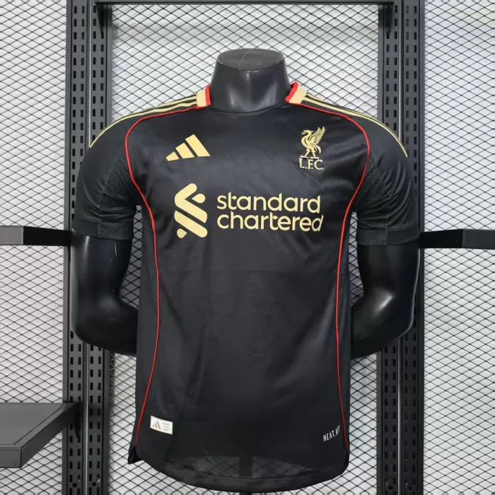 Liverpool Authentic Football Jersey Black Special Edition Shirt 2025/26 - sinoshirt