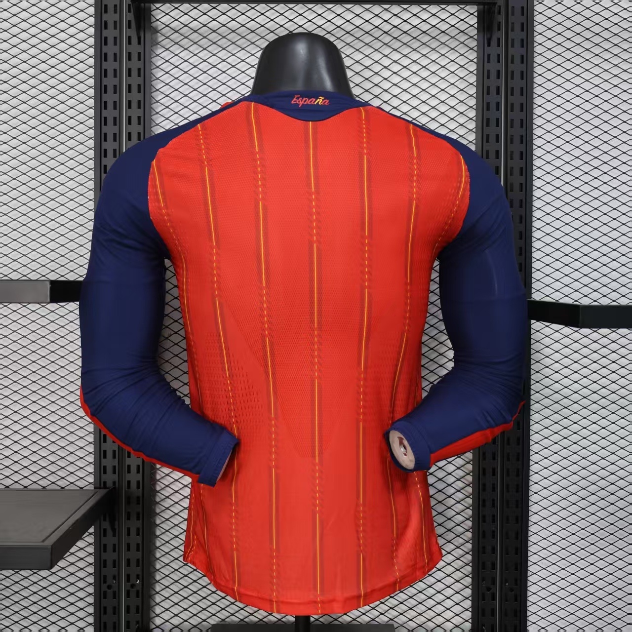 Spain Authentic Soccer Jersey Home Long Sleeve Shirt World Cup 2026 - sinoshirt