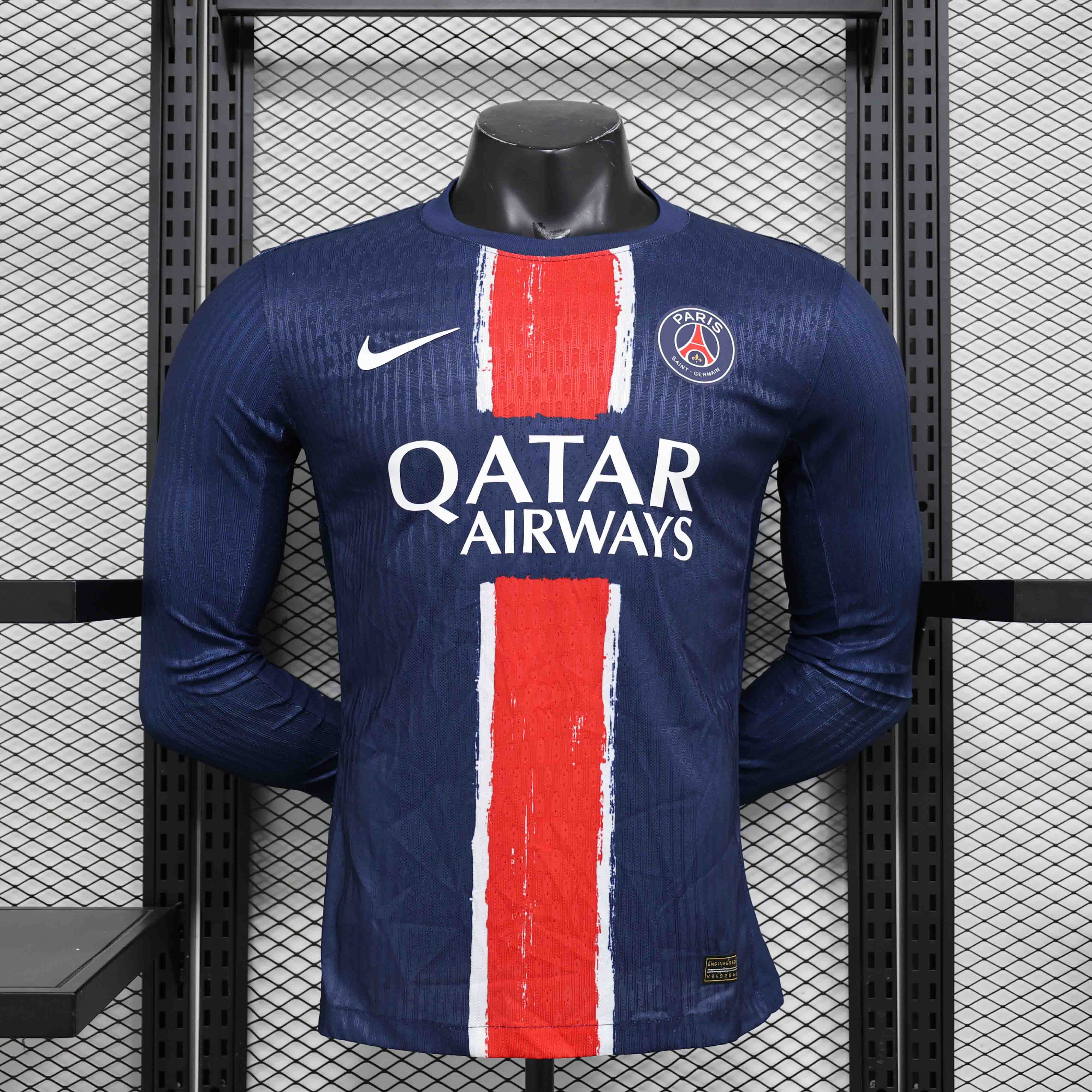 Authentic Soccer Jersey PSG Home Long Sleeve Shirt 2024/25 - sinoshirt