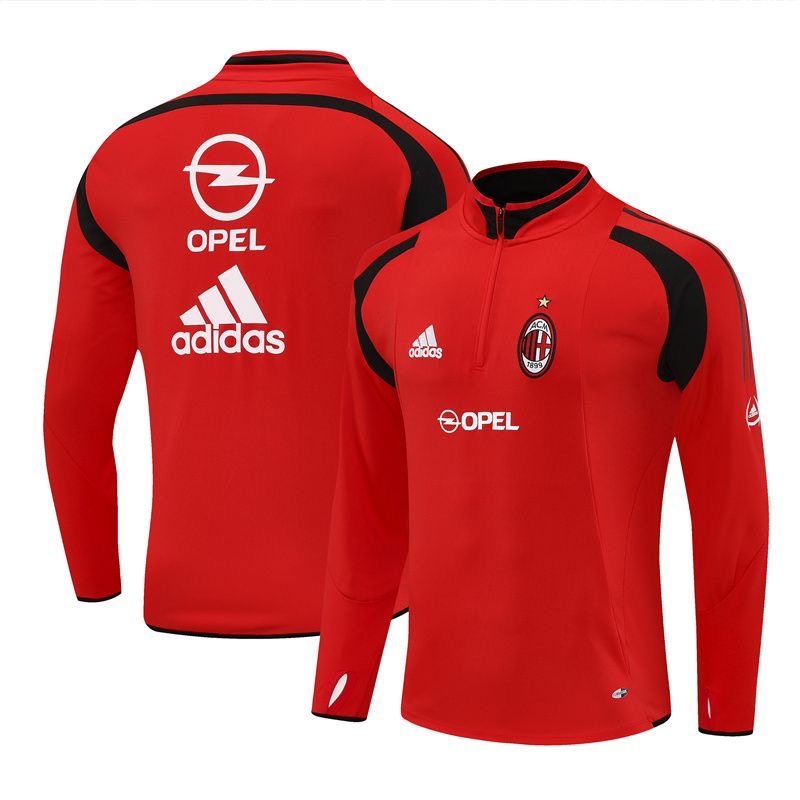 AC Milan Retro Training Kit Sweatshirt Red 2004/05 - sinoshirt