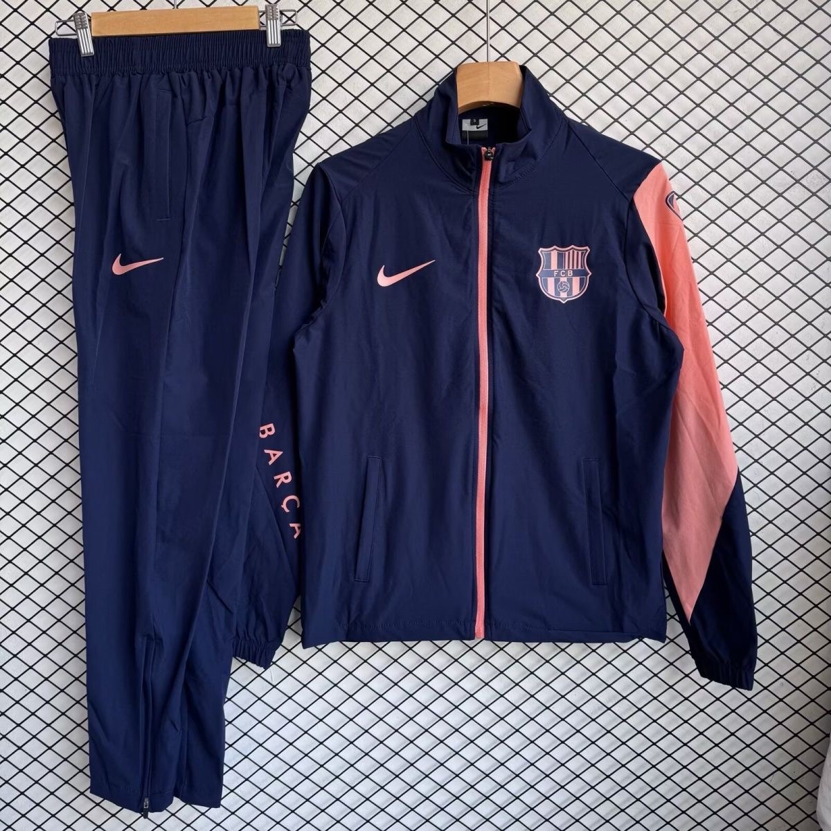 Barcelona Windbreaker With Pants Blue 2025/26 - sinoshirt