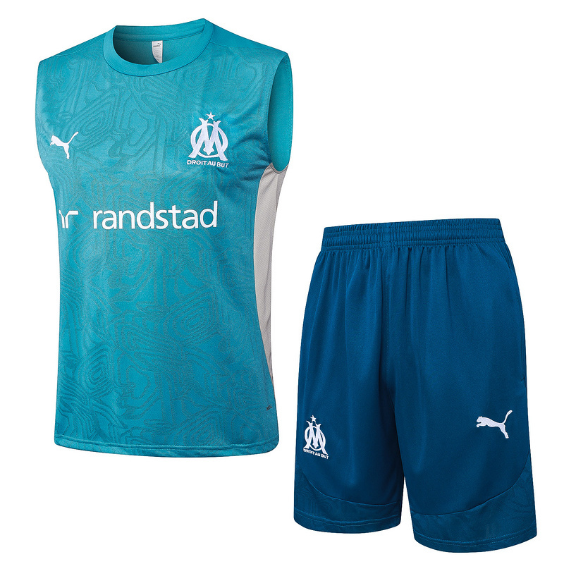 Marseille Sleeveless Training Kit Green 2025/26 - sinoshirt