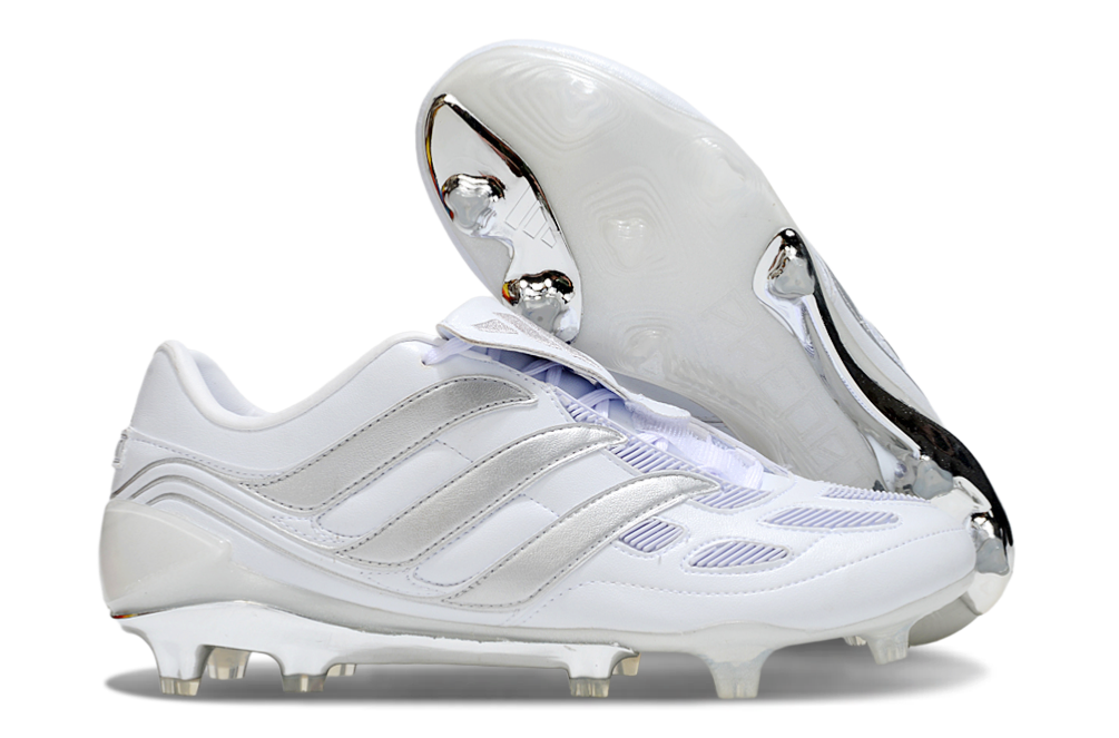 A Predator Precision FG - Footwear White/Silver Metallic/Iron Metal LIMITED EDITION - sinoshirt