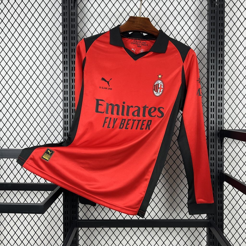 AC Milan Football Jersey Fourth Away Long Sleeve Custom Shirt 2025/26 - sinoshirt