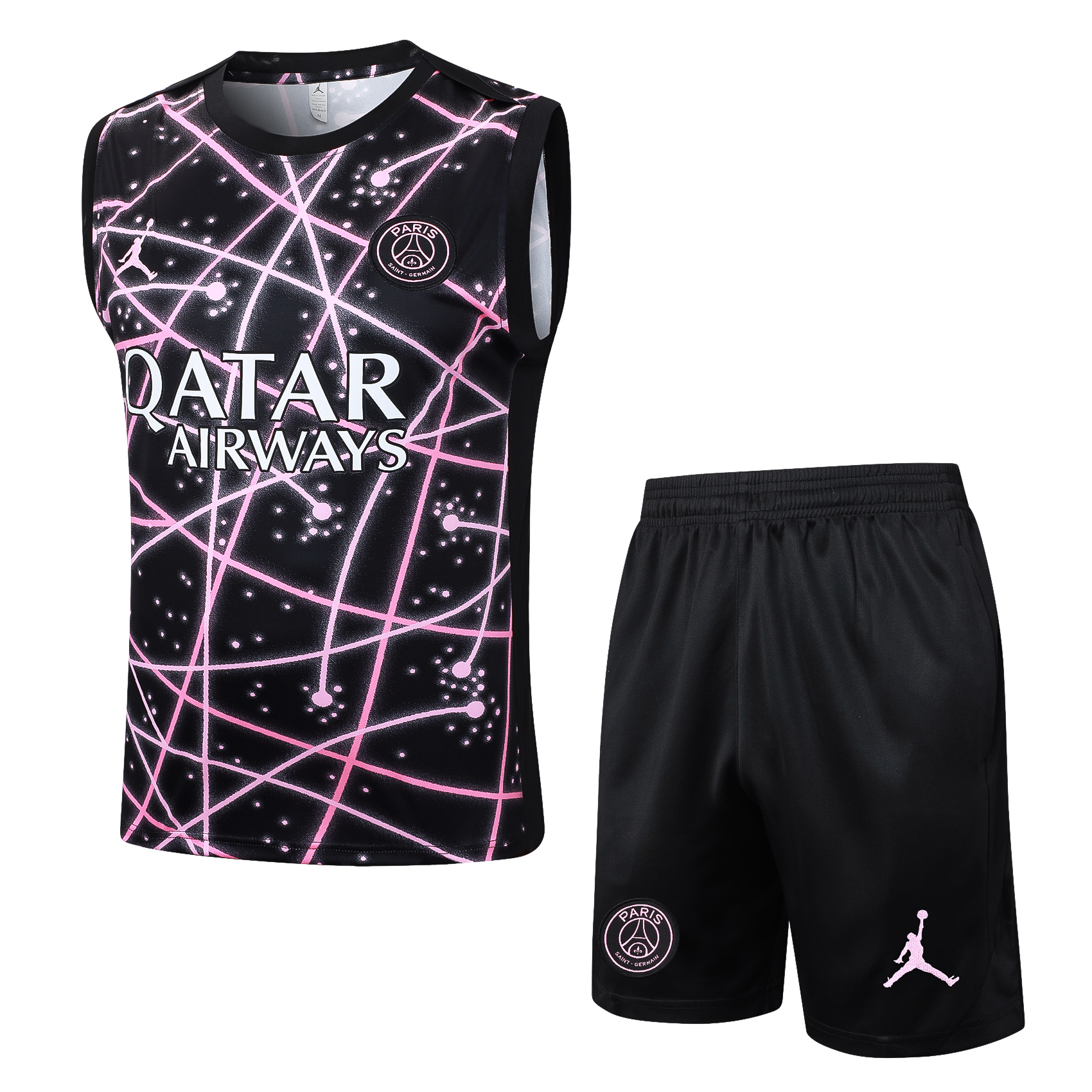 PSG Sleeveless Training Kit Black 2025/26 - sinoshirt