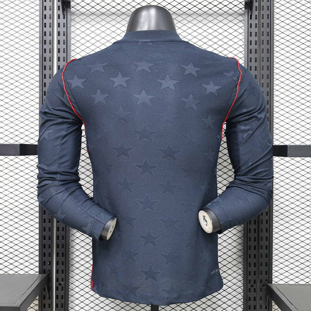 USA Authentic Soccer Jersey Away Long Sleeve Shirt World Cup 2026 - sinoshirt