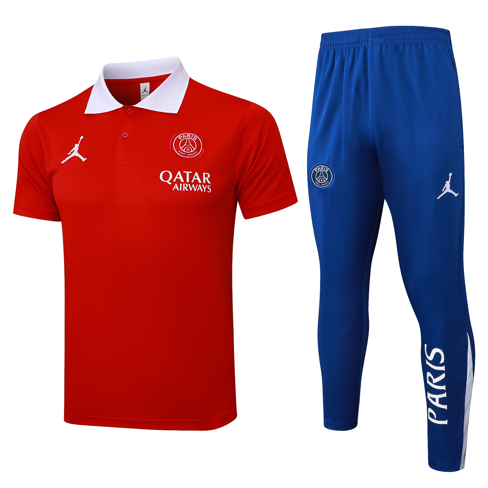 PSG Training Kit (Polo+Pants) Red 2025/26 - sinoshirt